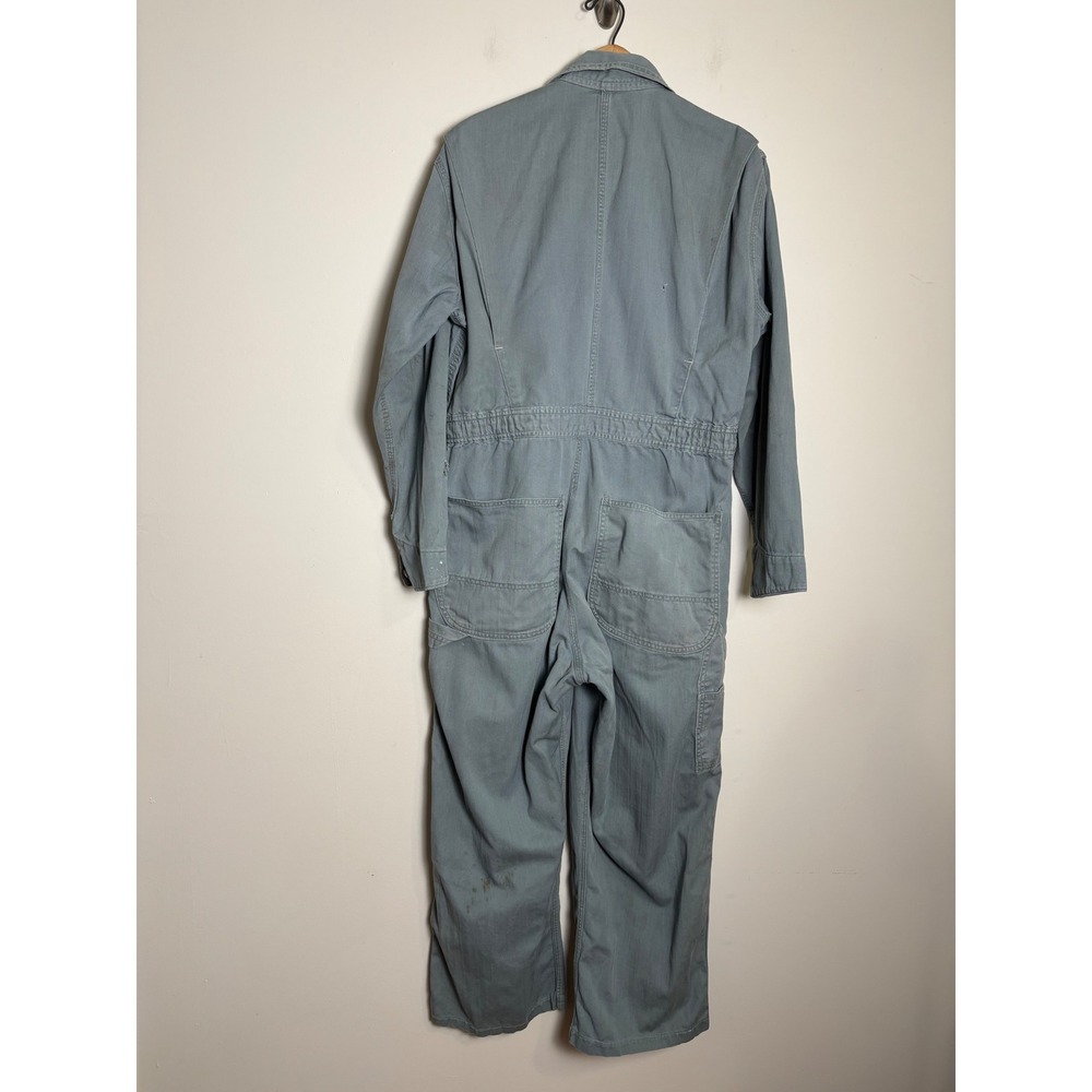 Big Mac Mens Vintage Coveralls 40R Pennys Sanforized Twill Workwear Jumpsuit - Picture 3 of 11